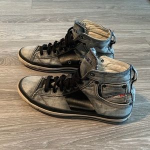 Diesel Men's High-top Denim Sneakers